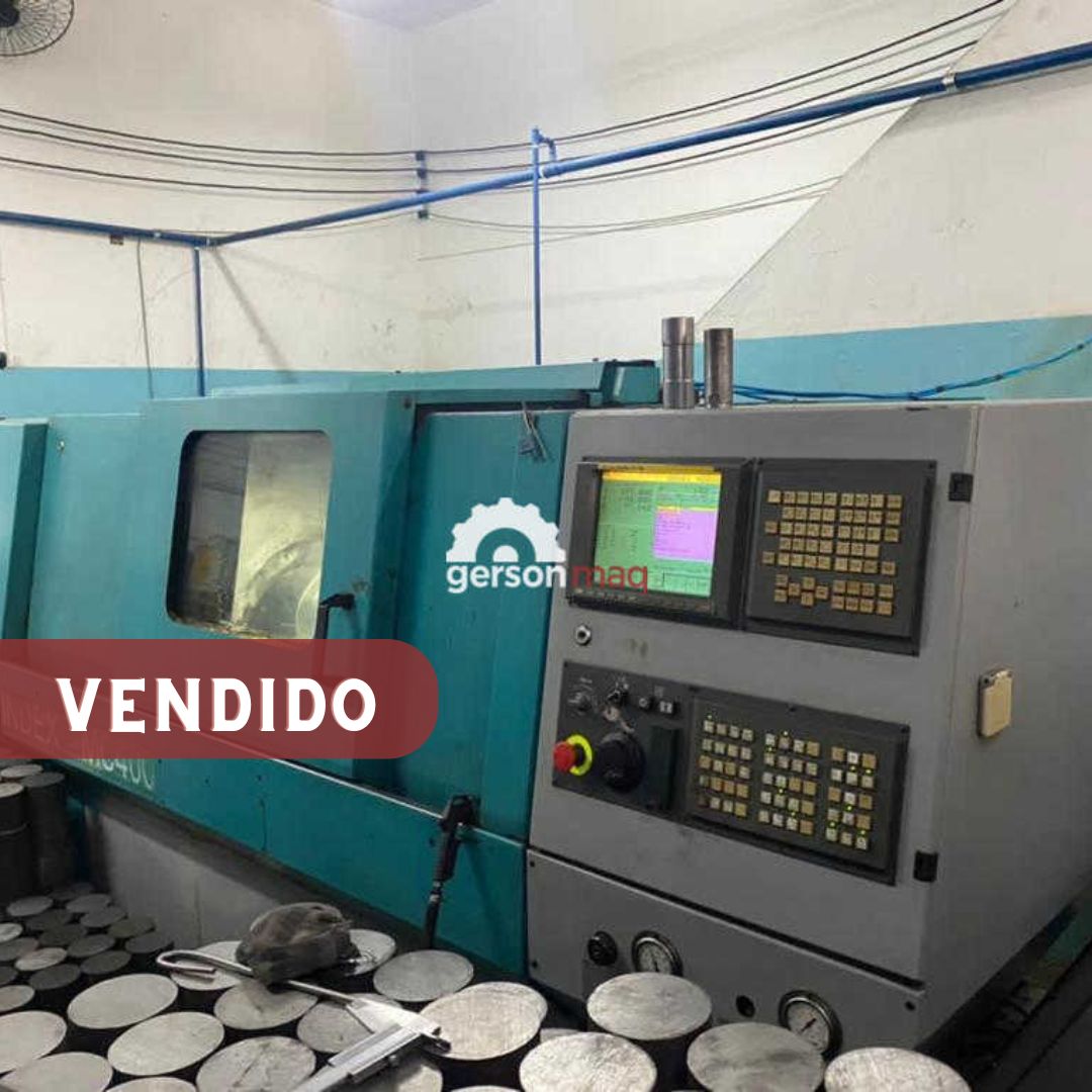 TORNO CNC INDEX MC400 ANO 2003 - FANUC - COM CONTRA PONTO